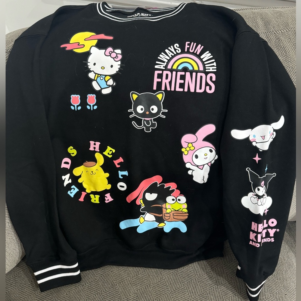 Hello Kitty and Friends black sweatshirt